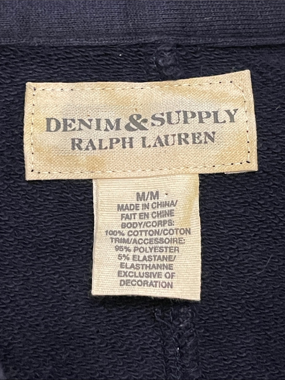 Ralph Lauren Denim & Supply Military Officer Jacket Navy Gold Velvet Lapel Sz M - Picture 11 of 16